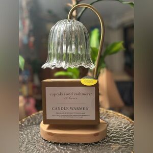 NWT Cupcakes & Cashmere Glass Candle Warmer Lamp • Giftable Valentine Home Decor